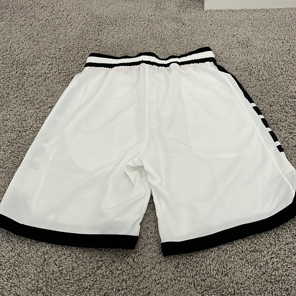 White, black, and red Nike sweat shorts - Picture 3 of 3